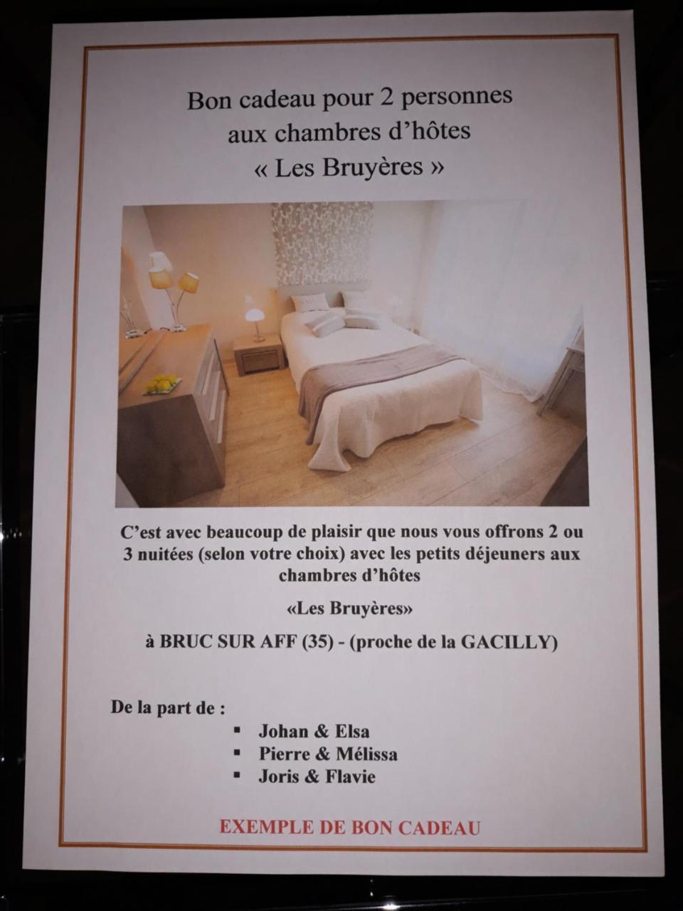 Chambre D'Hotes Les Bruyeres Bruc-sur-Aff Buitenkant foto